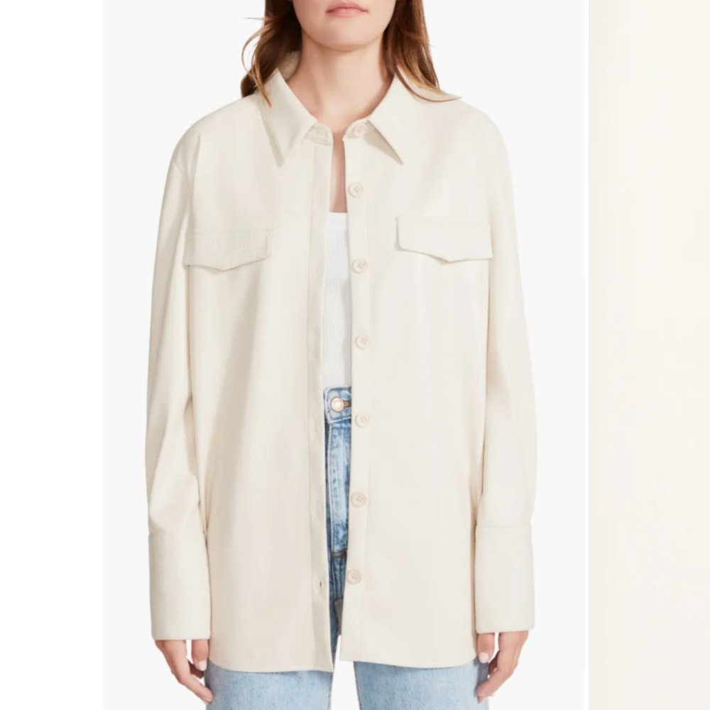 BB Dakota Faux Leather Shacket